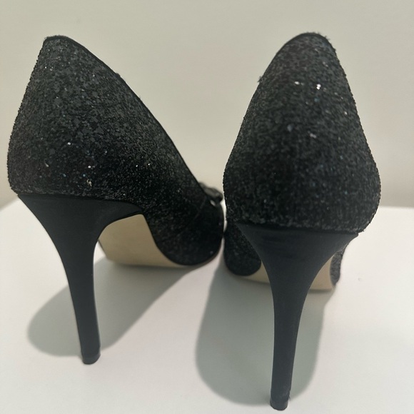 Enzo Angiolini Black Glitter Heels - Picture 9 of 9